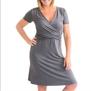Kindred Bravely The Angelina Dress, Gray, Size XXL